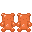 Orange Gummy Bear Lamp