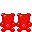 Red Gummy Bear Lamp