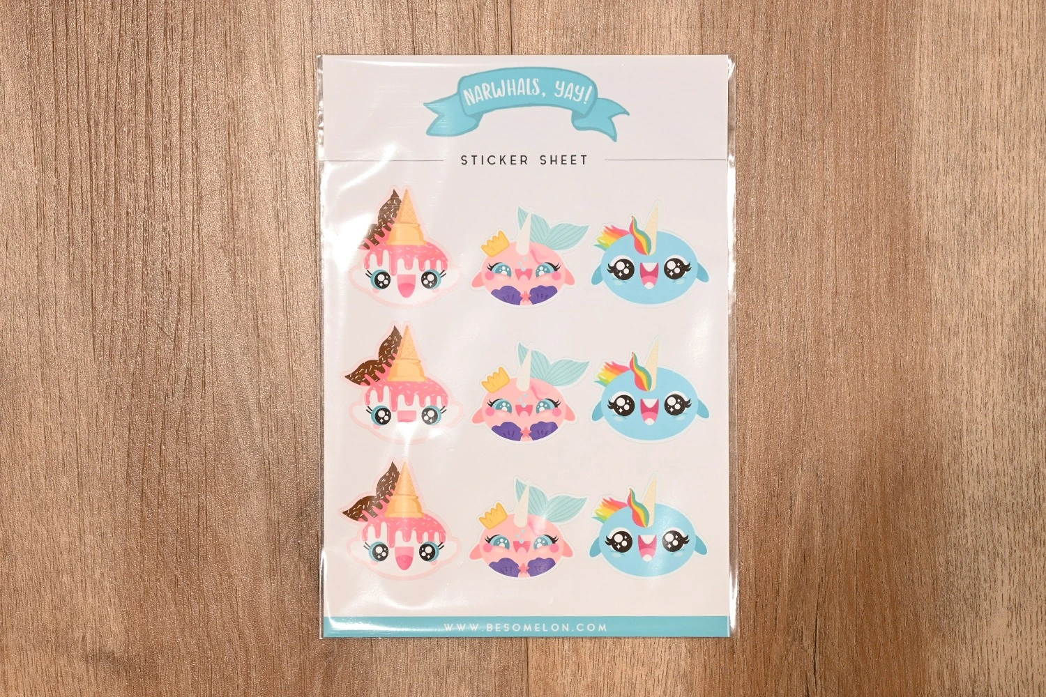 Narwhals, Yay! Sticker Sheet