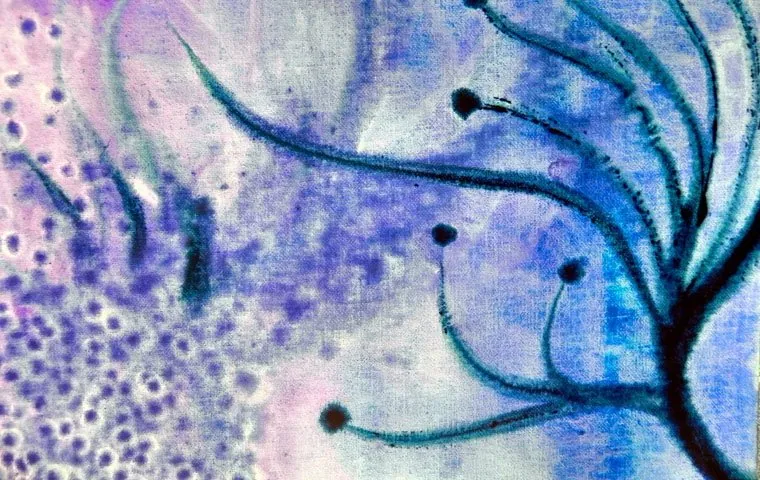 Indigo Botanical Abstract