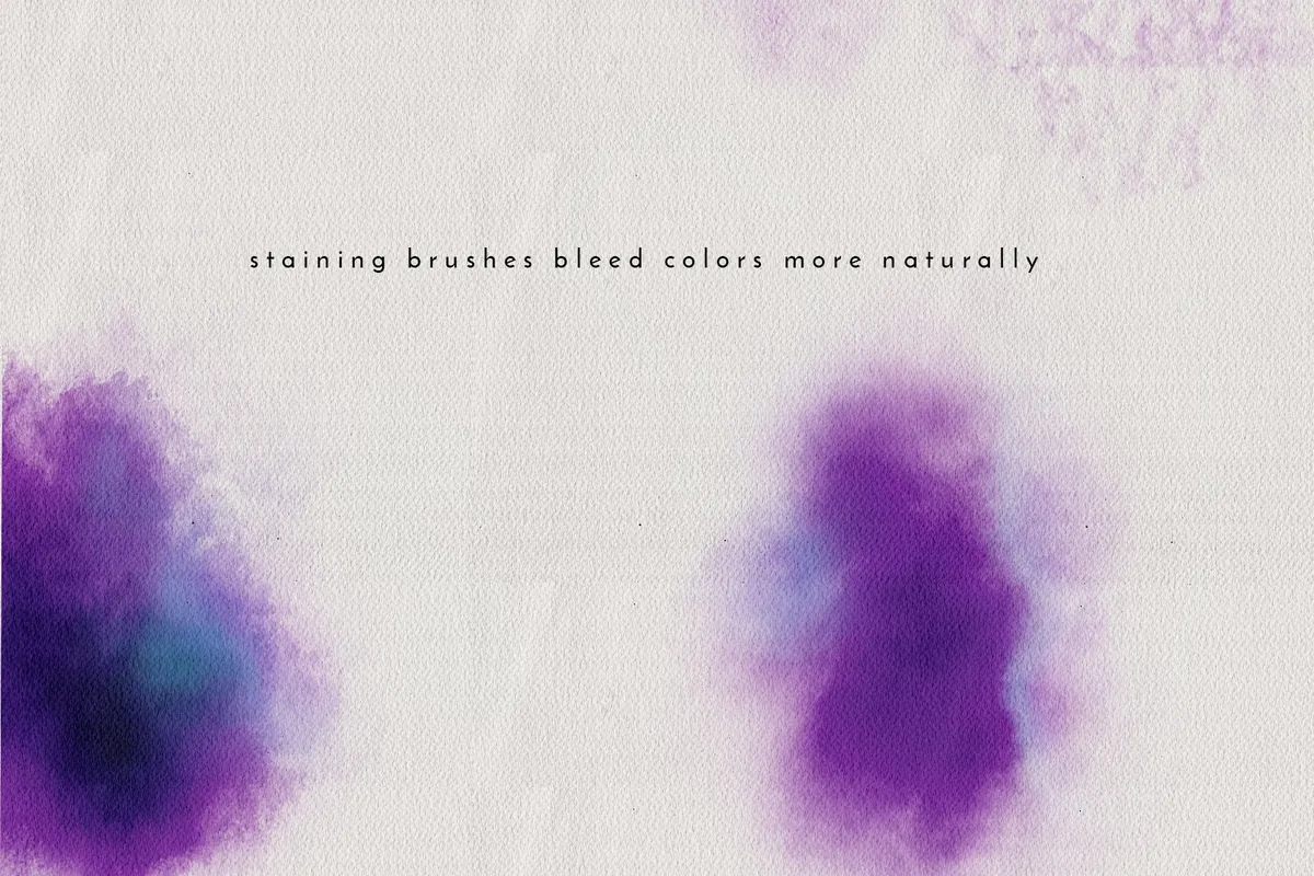 Watercolor Brush Study — Violet